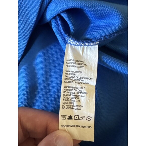 Mens Izod Golf Stretch Polo Size XL Navy Blue Performance Short Sleeve Athletic - Picture 9 of 9